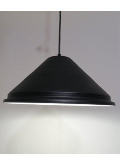 Riolight Retro Black Inside White Single Metal Pendant Diameter: 33CM  - Image 1