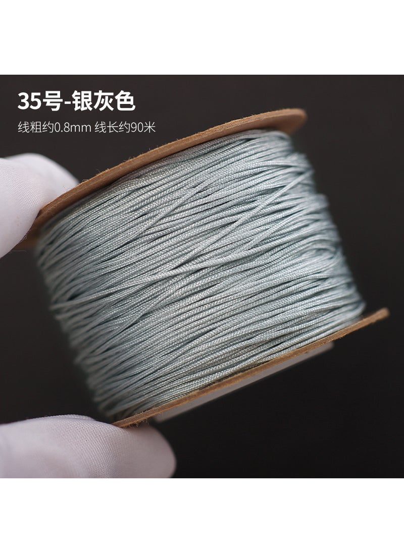 Jade Line 0.8mm Jewelry DIY Weaving Cord Silver gray No. 35/one