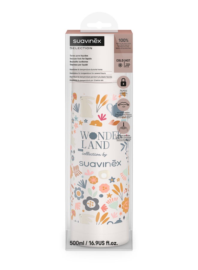 SUAVINEX ترمس للأطفال لنقل تغذية الأطفال المشروبات الساخنة والباردة يحافظ على درجة الحرارة لعدة ساعات ختم محكم وإغلاق بزر 0M+ 500ml - Image 2