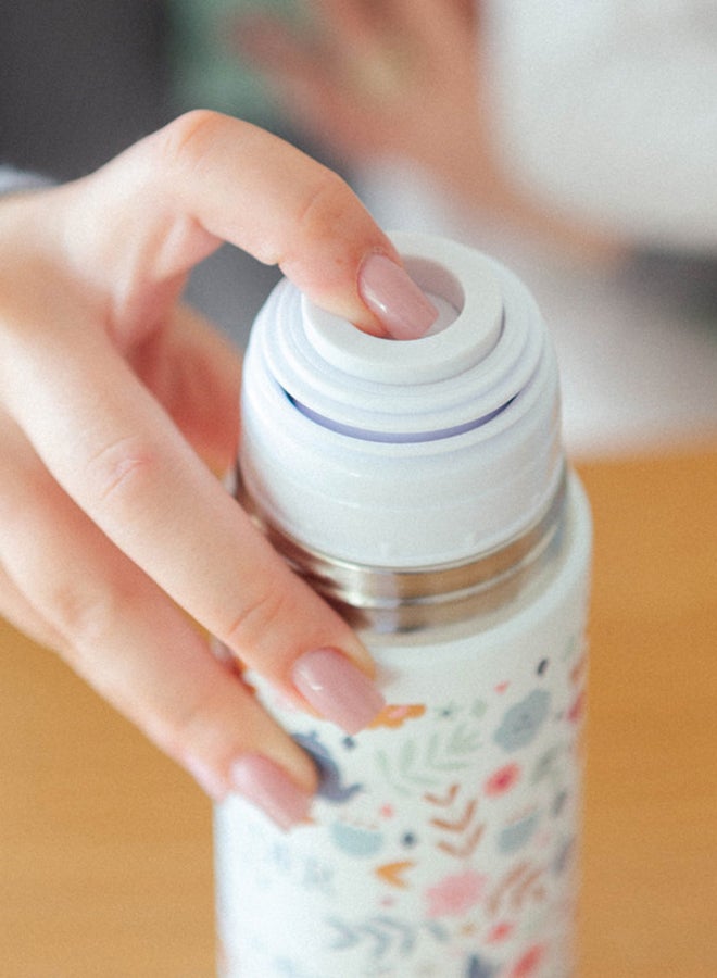 SUAVINEX ترمس للأطفال لنقل تغذية الأطفال المشروبات الساخنة والباردة يحافظ على درجة الحرارة لعدة ساعات ختم محكم وإغلاق بزر 0M+ 500ml - Image 4