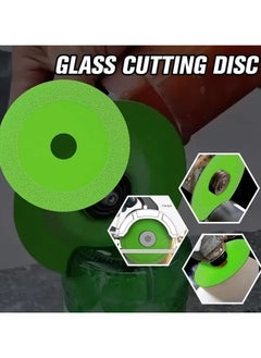 Generic Glass Cutting Disc, Diamond Tile Blade Cutting Wheel Porcelain Saw Super Thin 4" for Smooth Cutting, Chambering, and Grinding of Glass, Jade, Crystal, and Bottles (7 Pcs)  - Image 2