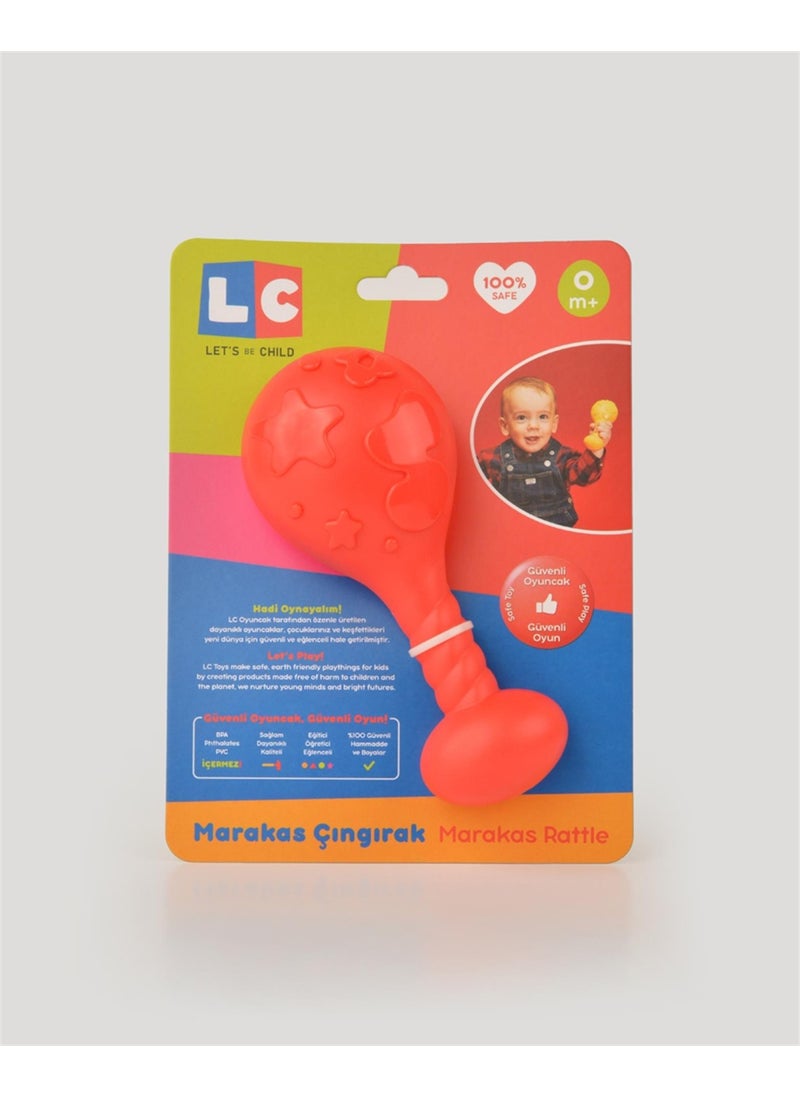 Let's Be Child LC Red Maracas Rattle  - Image 2
