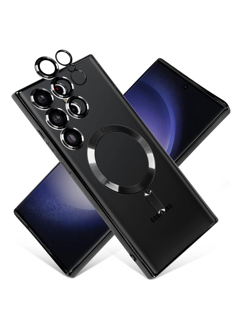 إيف حالة واضحة مغناطيسية لـ Samsung Galaxy S23 Ultra مع حامي عدسة الكاميرا Magsafe متوافقة - Image 1