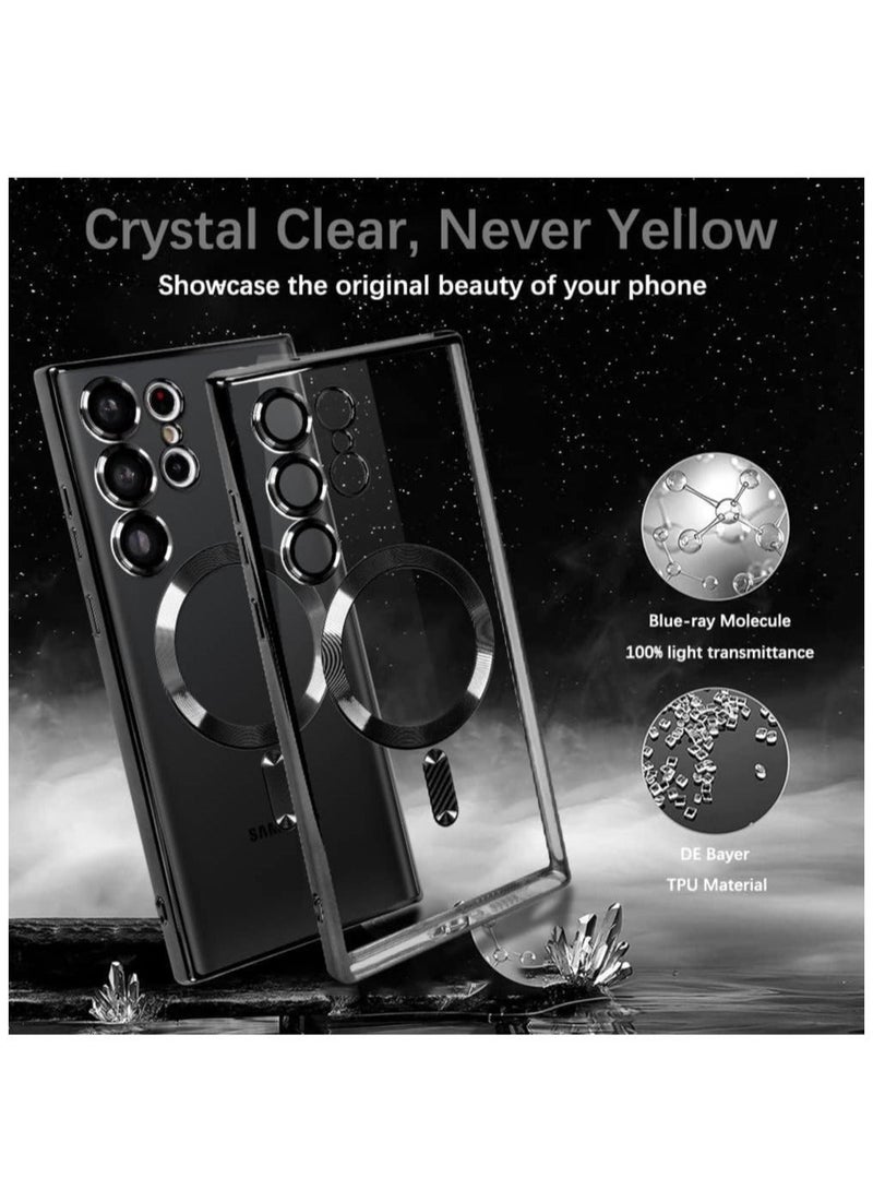 إيف حالة واضحة مغناطيسية لـ Samsung Galaxy S23 Ultra مع حامي عدسة الكاميرا Magsafe متوافقة - Image 3