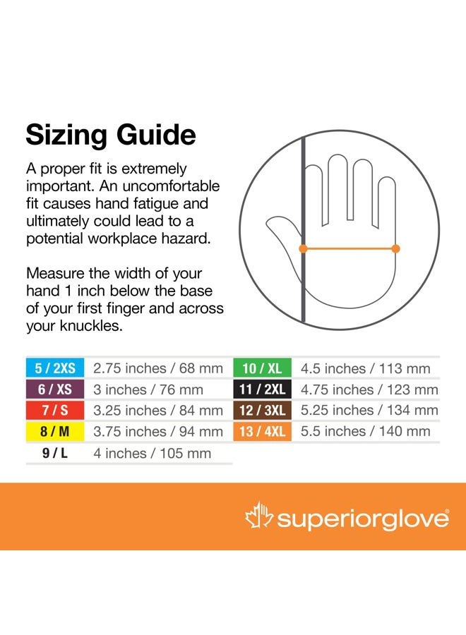 Superior Glove Goatskin Leather Winter Insulated Work Gloves - Anti-Impact Backing Hand Cut Protection - Endura Safety Gloves Oil and Water Resistant 378KGTVB (1 Pair) Size Medium - Image 5