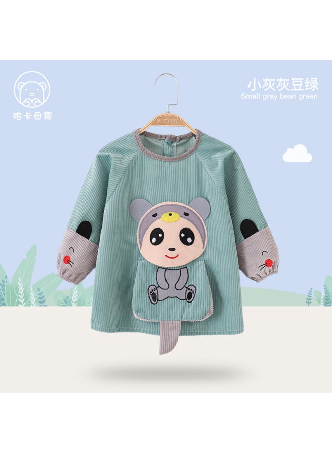Autumn And Winter Thickeneded Baby Smocks For Men And Women, Kidsren's As For Eating And Wearing, Cute Bibs, Waterproof, Anti-dirty, Reverse-wearing Protective Clothing