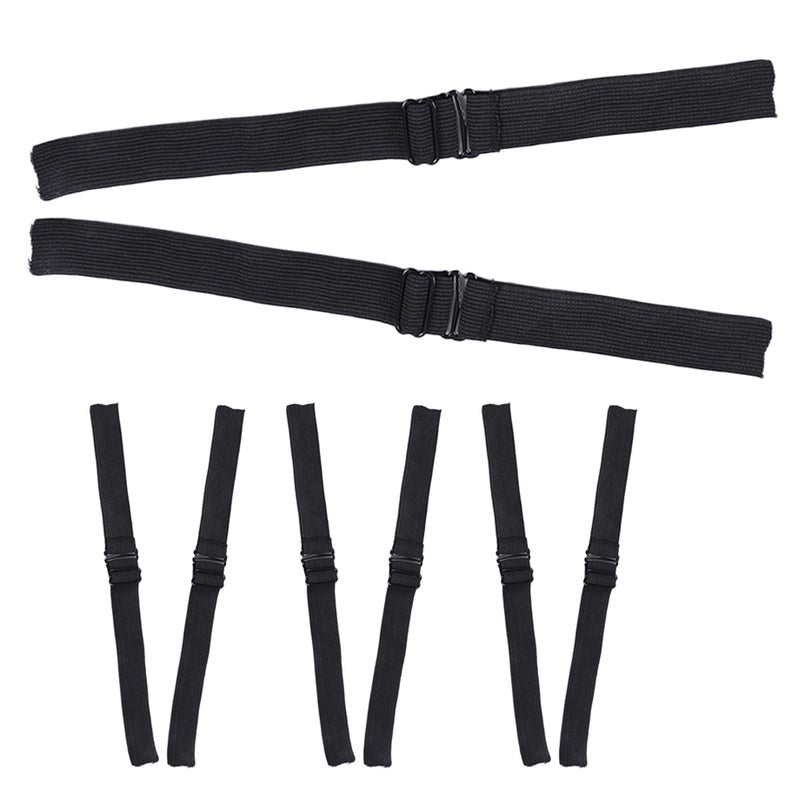 8pcs Elastic Bands For Wigs: Adjustable Elastic Wig Headbands - Non Bands For Securing And Comfortable All-Day Wear - Image 1