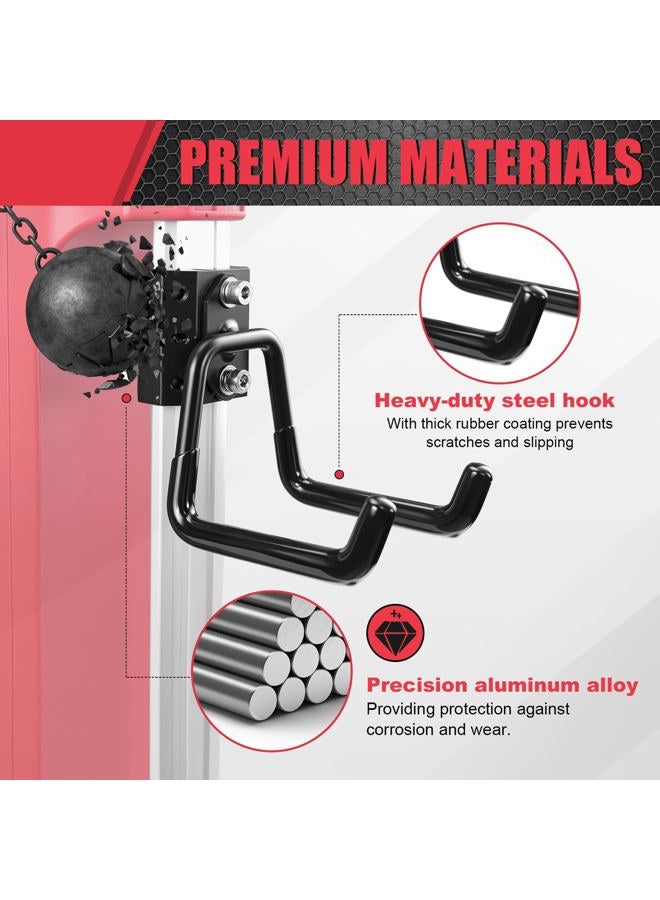 BPOPO 2 Pack Hooks Compatible for Milwaukee Packout Toolbox Rail,Heavy-Duty Storage Hooks for Holding Power Drills,Ropes, Hoses,No-Drill Installation for Easy Packout Toolbox Storage Tools - Image 5