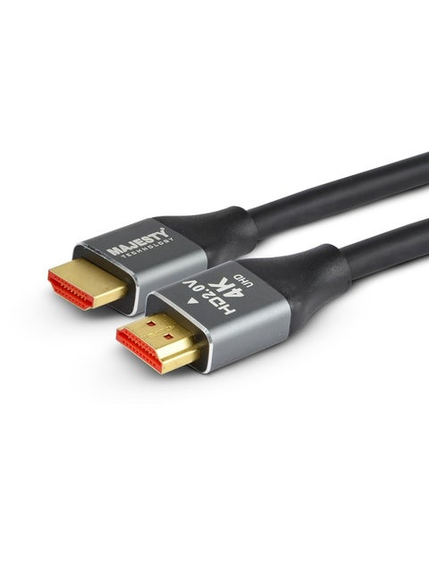 Majesty Ultra High Speed HDMI 2.0 Cable - 18Gbps Supports 4K@60Hz, 2K@144Hz, 1080P@240Hz - ARC, Dolby Vision, HDR10+, 3D - Compatible with PS5/4, Xbox, MacBook, Smart TV, PC, (1.5M)