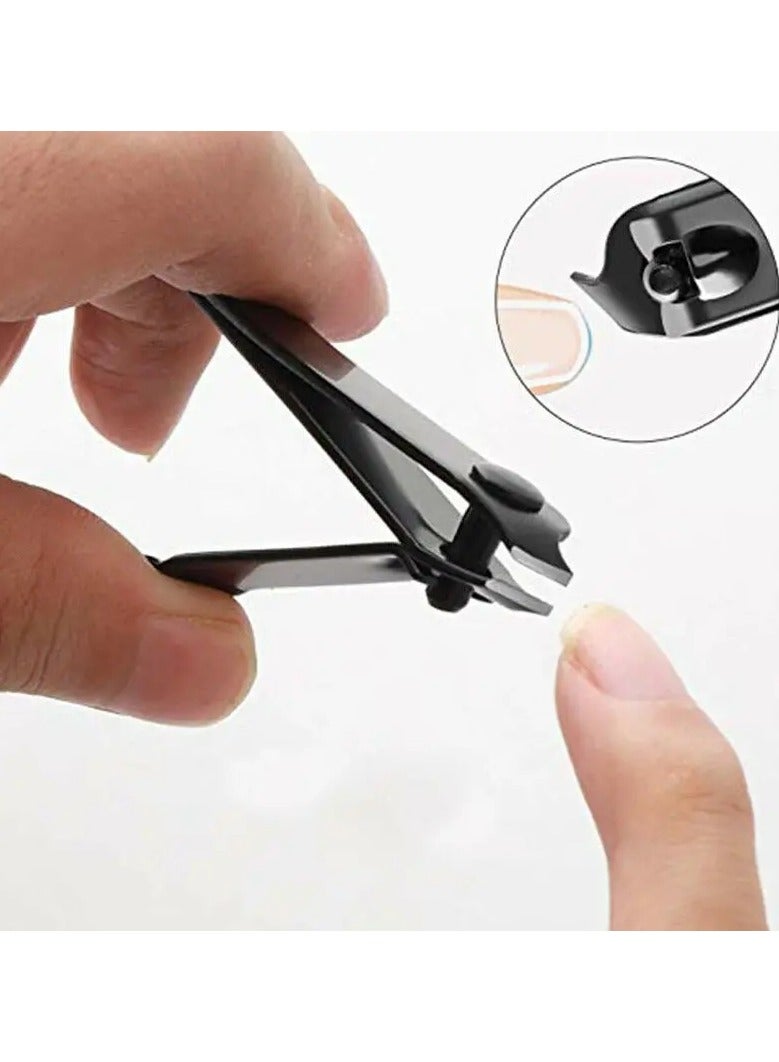 ORiTi 3 PCS Black Stainless Steel Nail Clipper Nail Cutting Machine Professional Nail Trimmer High Quality Toe Nail Clipper Tool - Image 2