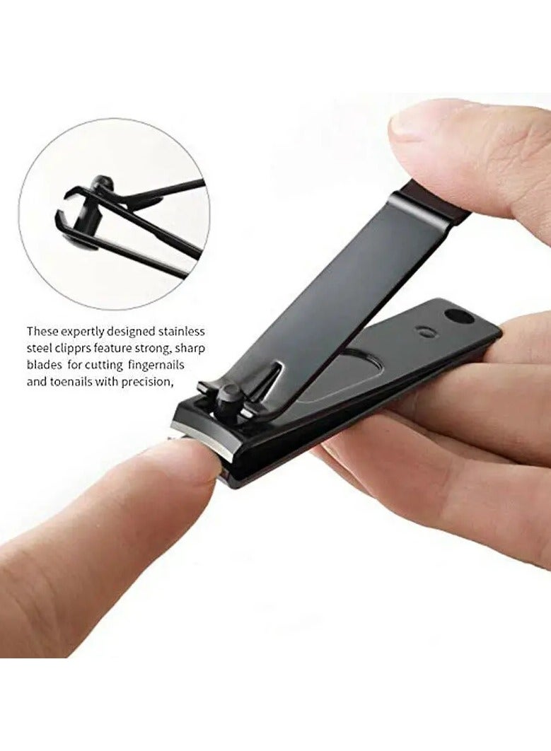 ORiTi 3 PCS Black Stainless Steel Nail Clipper Nail Cutting Machine Professional Nail Trimmer High Quality Toe Nail Clipper Tool - Image 5