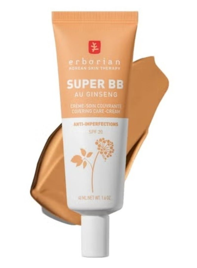 ERBORIAN Super BB Cream Au Ginseng Doré 15ml - High Coverage, Flawless Finish - Image 1