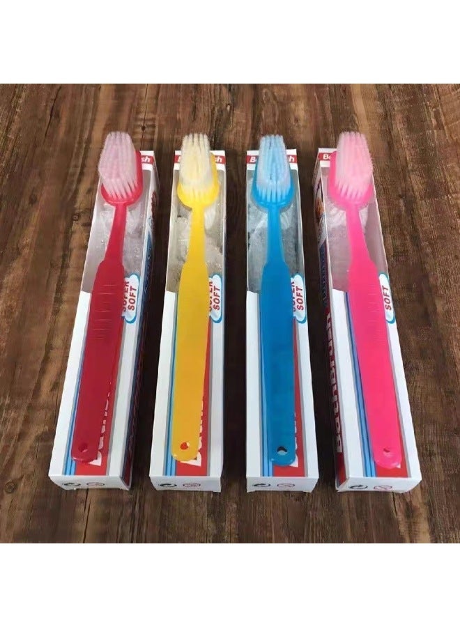 Large Toothbrush Shape BATHBRUSH Bath Scrub Back Large Toothbrush Hanging Bath Cleaning Soft Brush-Specifications:Blue  - Image 2
