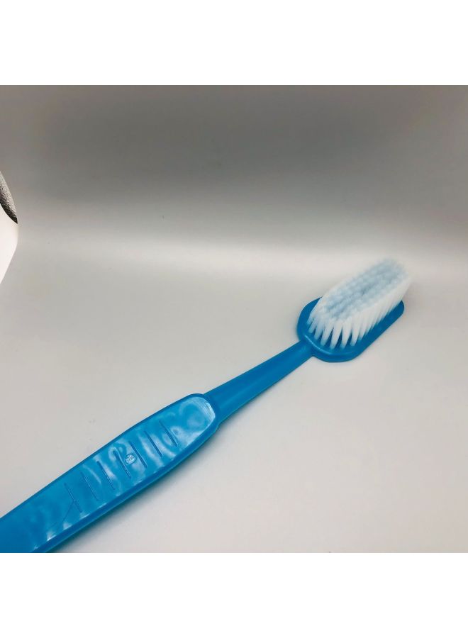 Large Toothbrush Shape BATHBRUSH Bath Scrub Back Large Toothbrush Hanging Bath Cleaning Soft Brush-Specifications:Blue  - Image 1