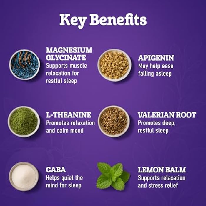 Dr. Matthew Magnesium Glycinate Powder for Sleep - Magnesium Sleep Aid Without Melatonin - Natural Sleep Drink Mix with GABA, L-Theanine, Apigenin, Valerian & Lemon Balm - Image 4