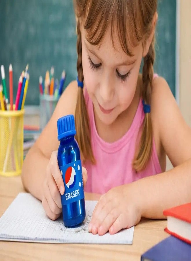 Kalra Magic Bottle Shape Eraser for Kids | Cute Cartoon Rubber Erasers | Non-Toxic Dust-Free Pencil Eraser | School Stationery Supplies | Birthday Return Gift for Kids Boys & Girls (Blue (Pack of 2) - Image 3
