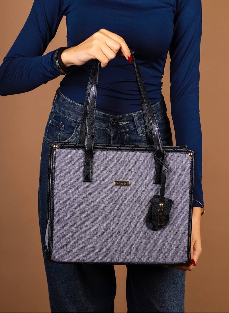 Women’s Fabric Handbag & Crossbody with Handle – Casual & Practical Design - Image 2