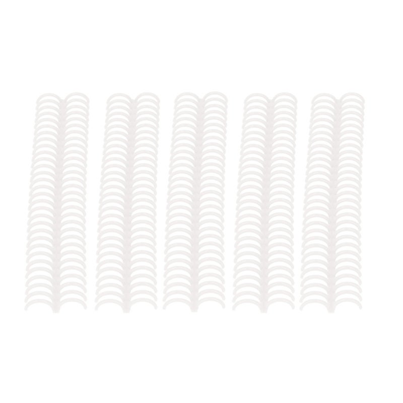 22mm 30 Hole Loose Leaf Binding Strips 10-Piece Set Durable PP Plastic - Transparent Binding Spines for Office School - Image 2