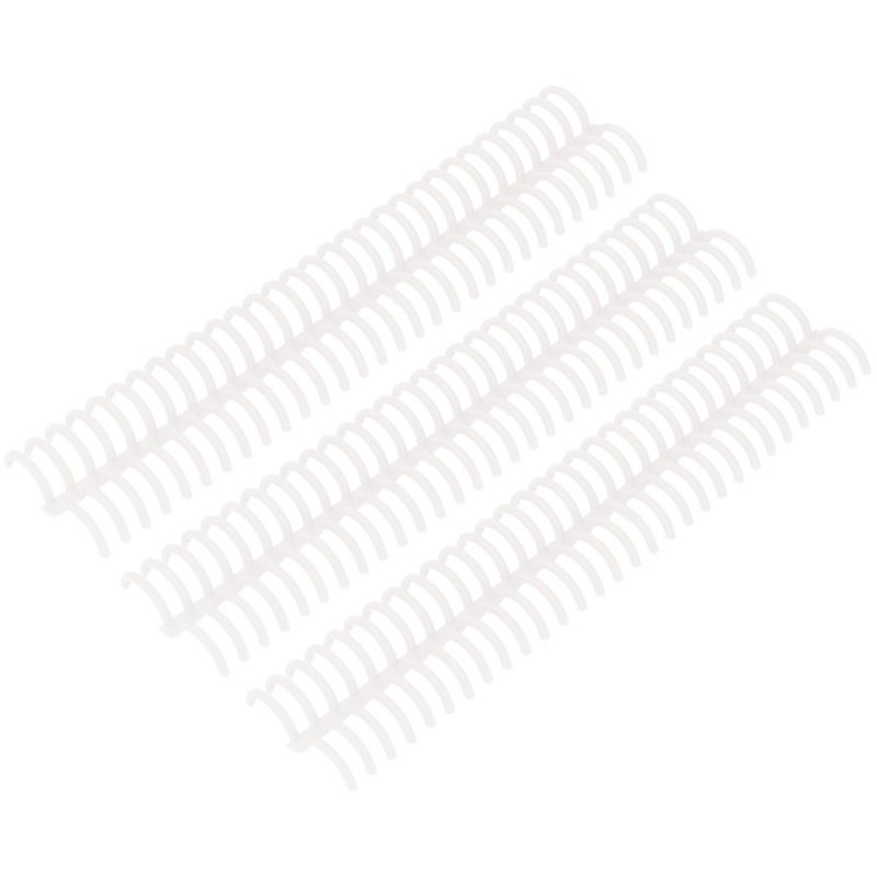 22mm 30 Hole Loose Leaf Binding Strips 10-Piece Set Durable PP Plastic - Transparent Binding Spines for Office School - Image 4