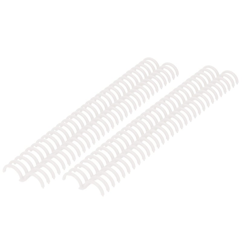 22mm 30 Hole Loose Leaf Binding Strips 10-Piece Set Durable PP Plastic - Transparent Binding Spines for Office School - Image 5