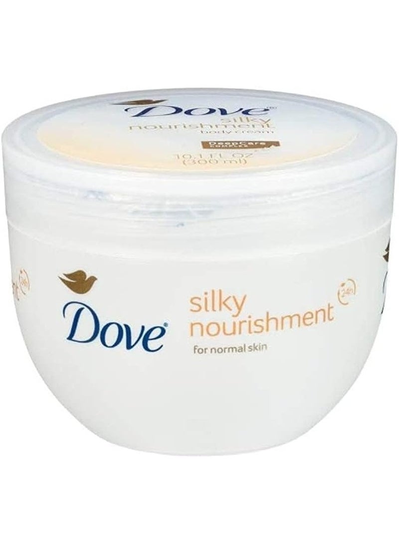 دوف كريم للجسم، تغذية حريرية، للبشرة العادية، 300 مل