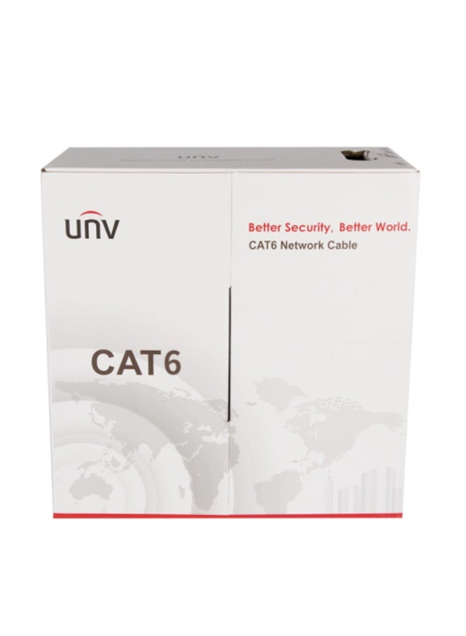 Unview Uniview CAB-LC3100B-E-IN كابل شبكة Cat6 UTP، 305m، برتقالي - Image 1