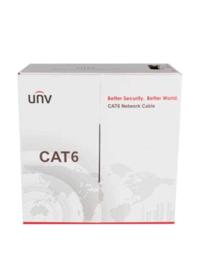 Unview Uniview CAB-LC3100B-E-IN كابل شبكة Cat6 UTP، 305m، برتقالي - Image 2