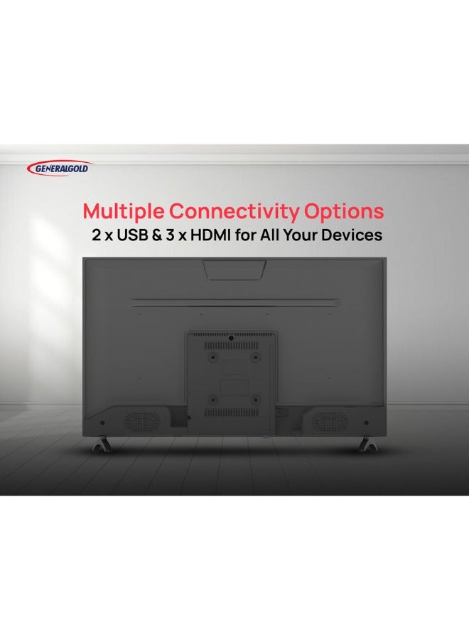 GeneralGold General Gold 32" TV HD, LED  ATV, Frameless Design, HDTV 32 inch 2024 New Model 2 Years Warranty, 2 x USB, 3 x HDMI, 2x 8W Built-in Speakers - Image 5