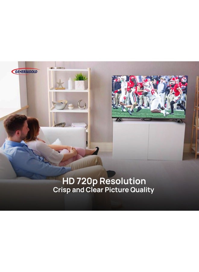 GeneralGold General Gold 32" TV HD, LED  ATV, Frameless Design, HDTV 32 inch 2024 New Model 2 Years Warranty, 2 x USB, 3 x HDMI, 2x 8W Built-in Speakers - Image 3