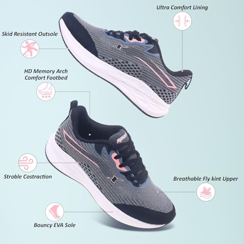 SPARX Sports Shoes SL-9091 Black for Women - Image 3