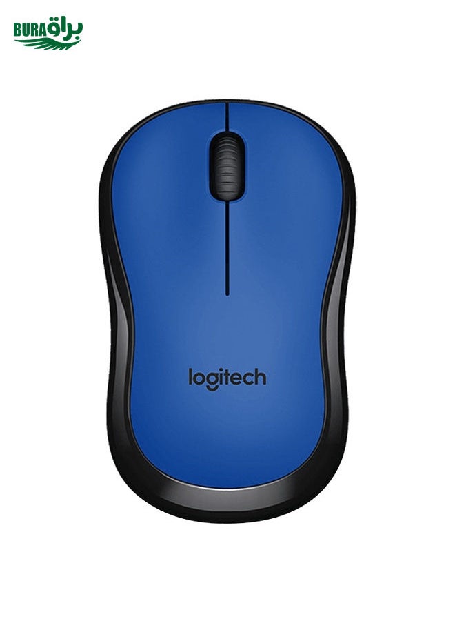 BURAQ Logitech M220 1200DPI 2.4GHz Ergonomic Wireless Mouse (Blue)  - Image 1
