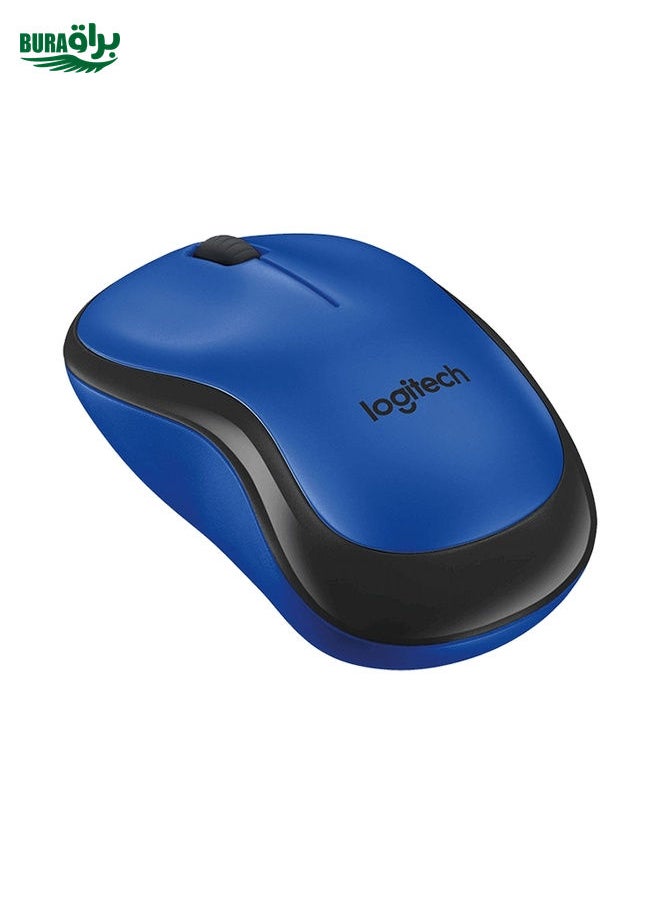 BURAQ Logitech M220 1200DPI 2.4GHz Ergonomic Wireless Mouse (Blue)  - Image 2