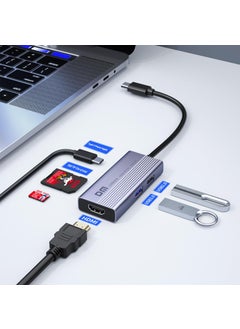 DM CHB059 Type-C To 4K H I 2*usb-A Pd 60W SD and Micro SD Card Reader Multiplexer Hub  - Image 5
