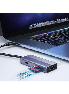DM CHB059 Type-C To 4K H I 2*usb-A Pd 60W SD and Micro SD Card Reader Multiplexer Hub  - Image 2