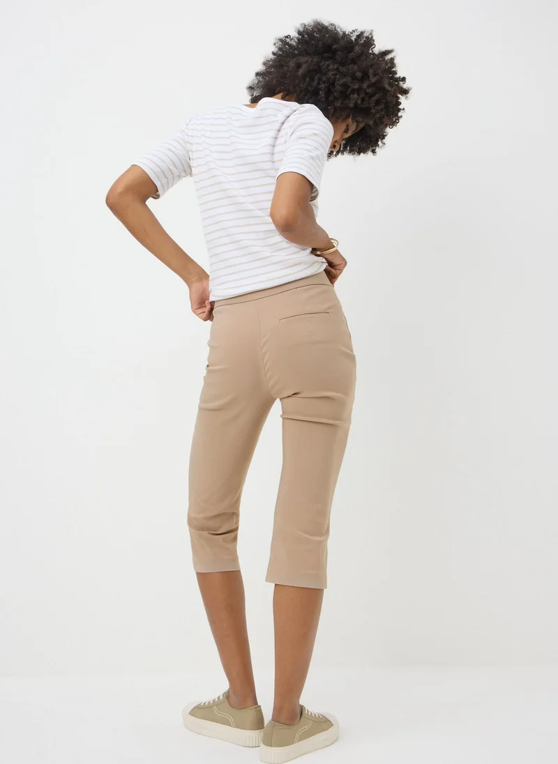 Matalan Stone Bengaline Cropped Leggings