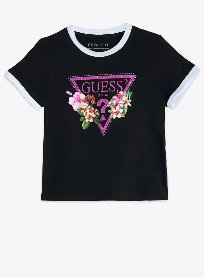 GUESS Youth Graphic Crew Neck T-Shirt