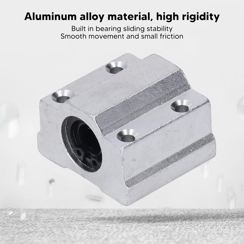 Aluminum Alloy Linear Ball Bearing Slide Block Low Friction Smooth Motion for 3D Printer - Image 5