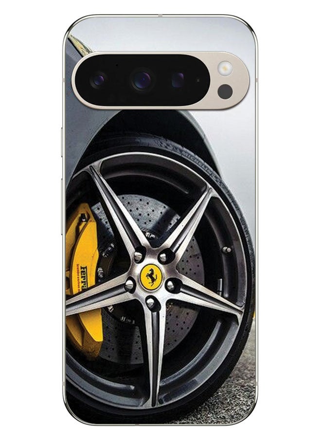 EYE CATCH Printed Protective Case Cover For Google Pixel 9 Pro  -  Ferrari Wheel - Image 1