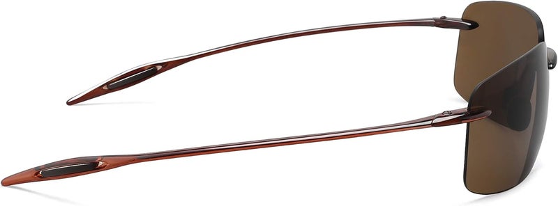 JULI Eyewear نظارات شمسية رياضية JULI للرجال والنساء إطار بدون حواف TR90 للجري وصيد الأسماك والجولف وركوب الأمواج والقيادة - Image 5