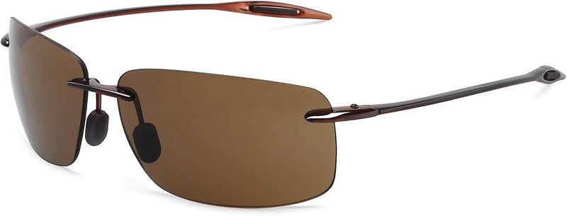 JULI Eyewear نظارات شمسية رياضية JULI للرجال والنساء إطار بدون حواف TR90 للجري وصيد الأسماك والجولف وركوب الأمواج والقيادة - Image 1