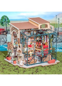 Rolife Miniature Diy Miniature Dollhouse With Furniture Set With LedTiny Building House KitWooden Greenhouse KitsBest Gift For KidsEmilyS Flower Shop  - Image 3