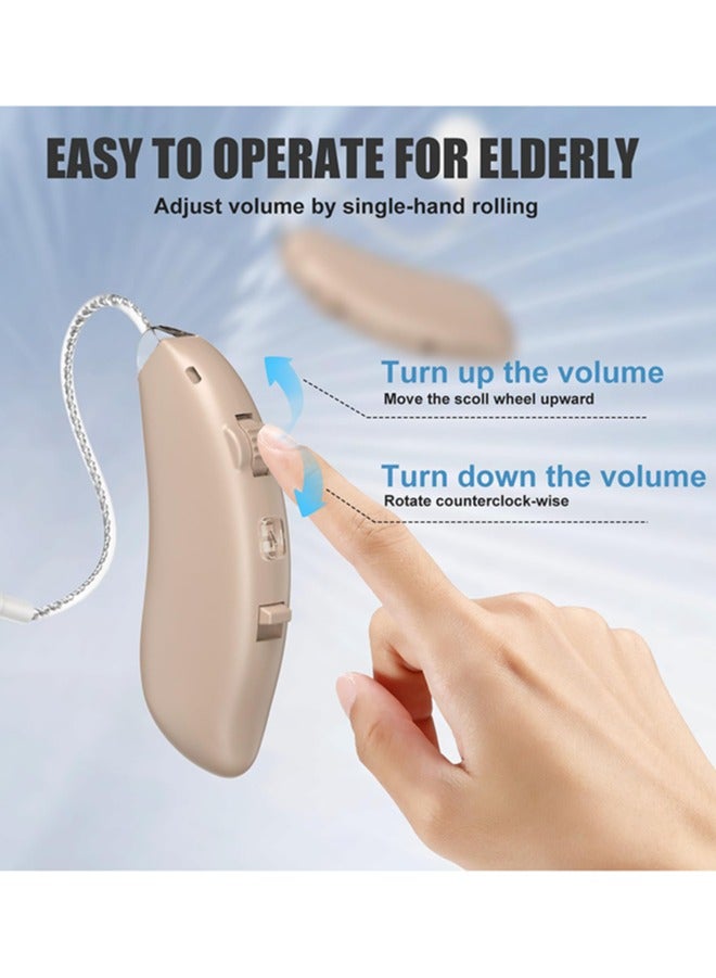 جي سي سي جوو Rechargeable Hearing Aids for Seniors' Hearing Loss (Not Amplifier) - Latest 16-Channel Digital OTC Hearing Aid with Intelligent Noise Cancellation, 5-Day Long-Lasting Battery, Medical-Grade Materia - Image 5