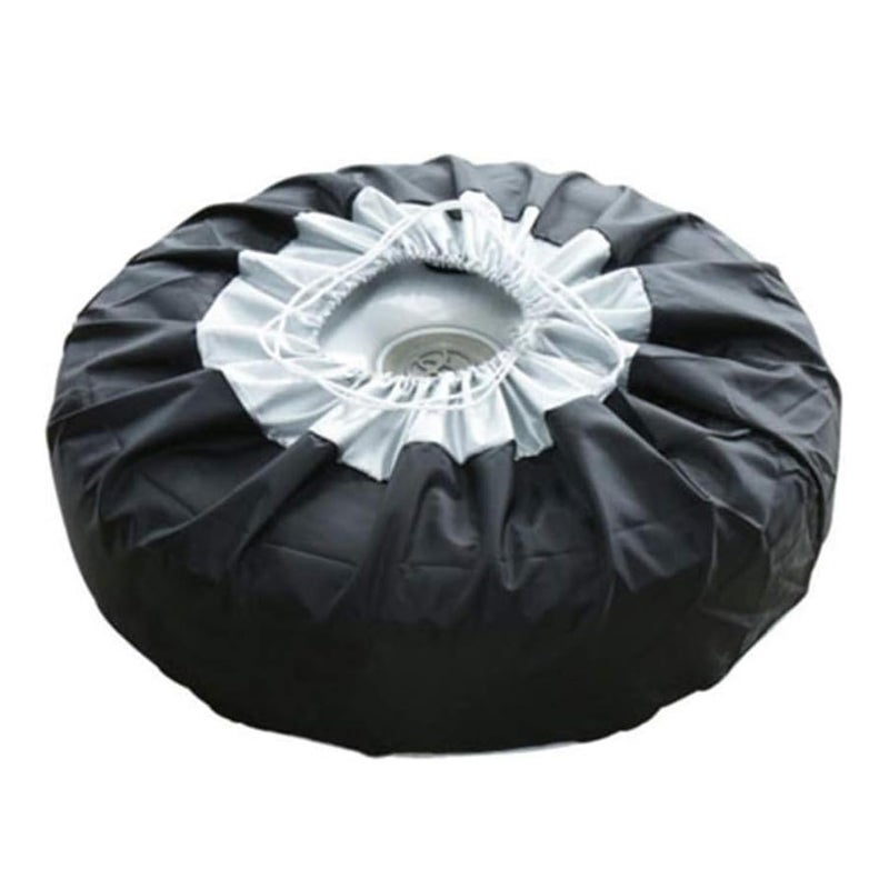 Ragyzity Tire Cover Car Wheel Cover Tire Protectors Car Spare Tire Cover Truck Trailer Universal Spare Tire Cover DustProof Spare Tire Storage Bags Fits for 1319 inch Wheel Tire Case - Image 3