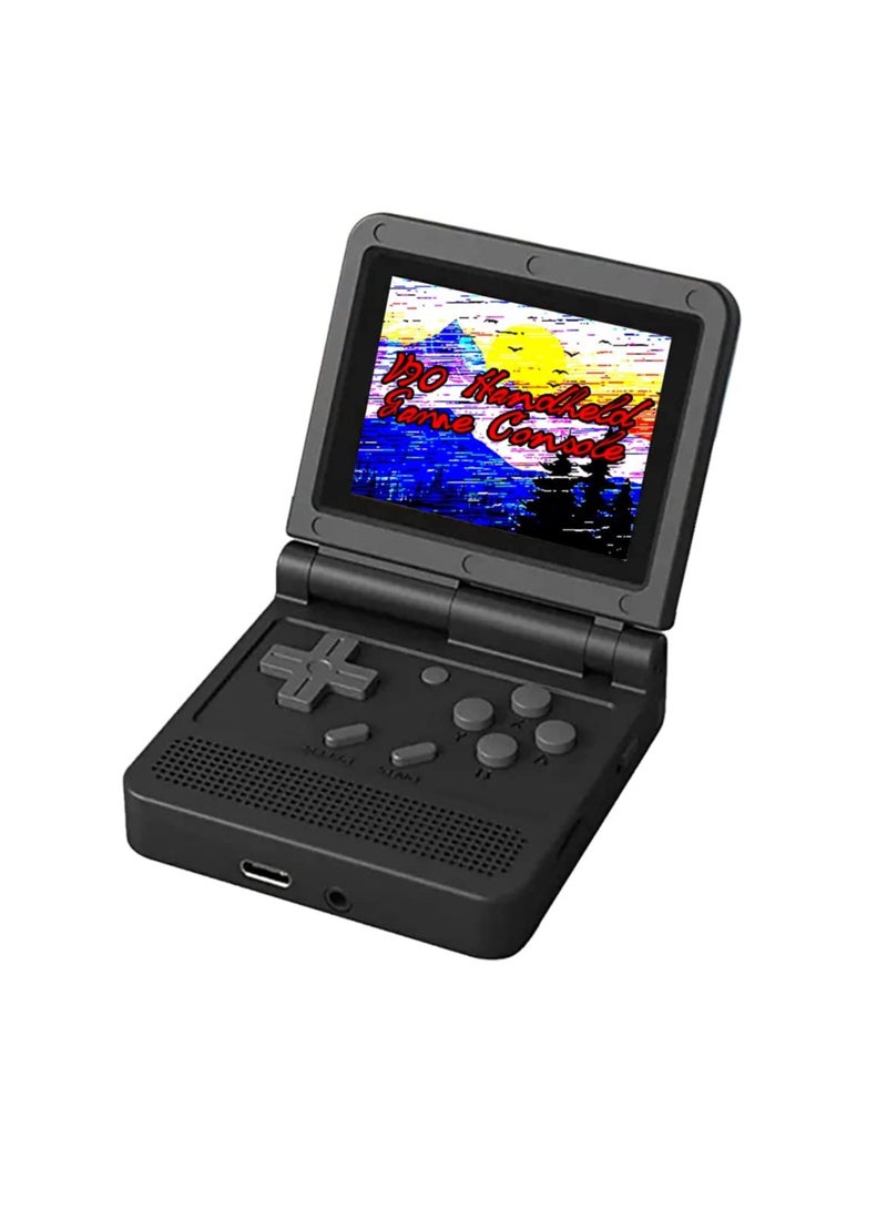 وحدة تحكم ألعاب محمولة V90 مقاس 3.0 بوصة وشاشة IPS ونظام Linux ، وحدات تحكم ألعاب الفيديو الرجعية ، مشغل فيديو الجيب المحمول 10000 لعبة （64G） - Image 1