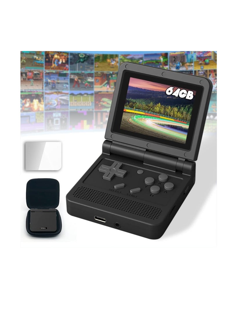 وحدة تحكم ألعاب محمولة V90 مقاس 3.0 بوصة وشاشة IPS ونظام Linux ، وحدات تحكم ألعاب الفيديو الرجعية ، مشغل فيديو الجيب المحمول 10000 لعبة （64G） - Image 2