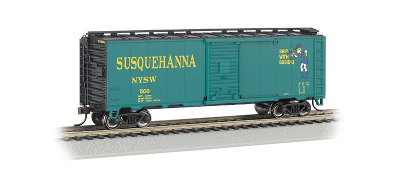 Bachmann Industries HO Scale 40' Box Car New York, Susquehanna and Western (Suzy Q) - Image 1