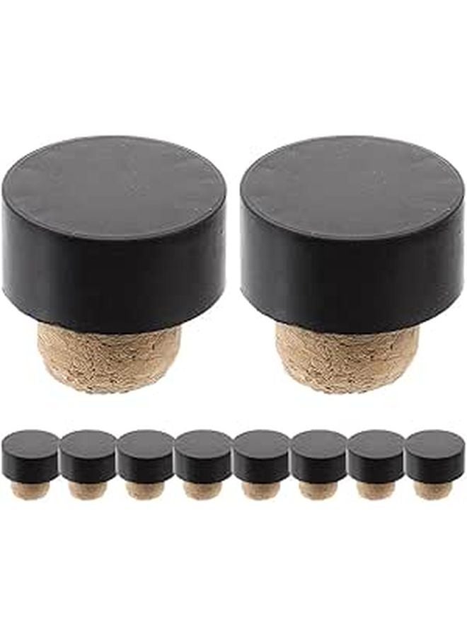 10 Pcs T Shaped Wine Bottle Stoppers Synthetic Oak Wood Sealing Plugs for Beer Bar Tools - Image 1