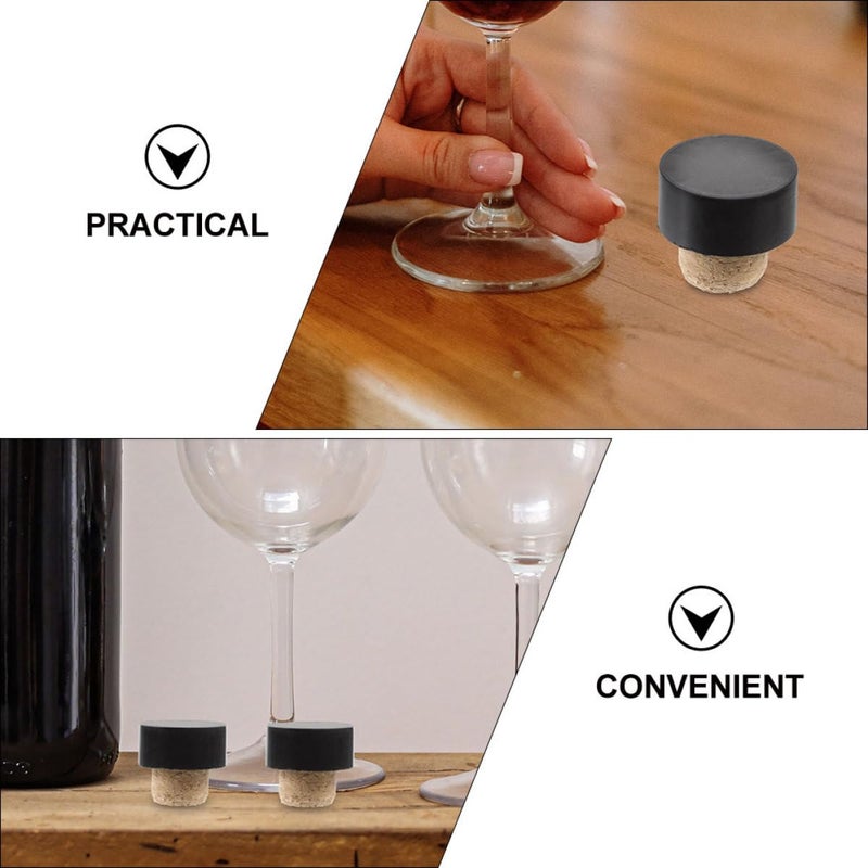 10 Pcs T Shaped Wine Bottle Stoppers Synthetic Oak Wood Sealing Plugs for Beer Bar Tools - Image 4