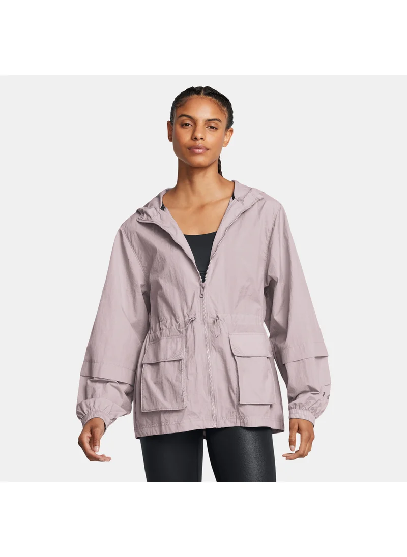 اندر ارمور Women's Crinkle Woven Jacket