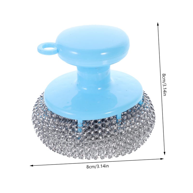 5 Piece Kitchen Scrub Brush Set Wire Pot Scrubbers for Ovens Grills Pans - Image 3